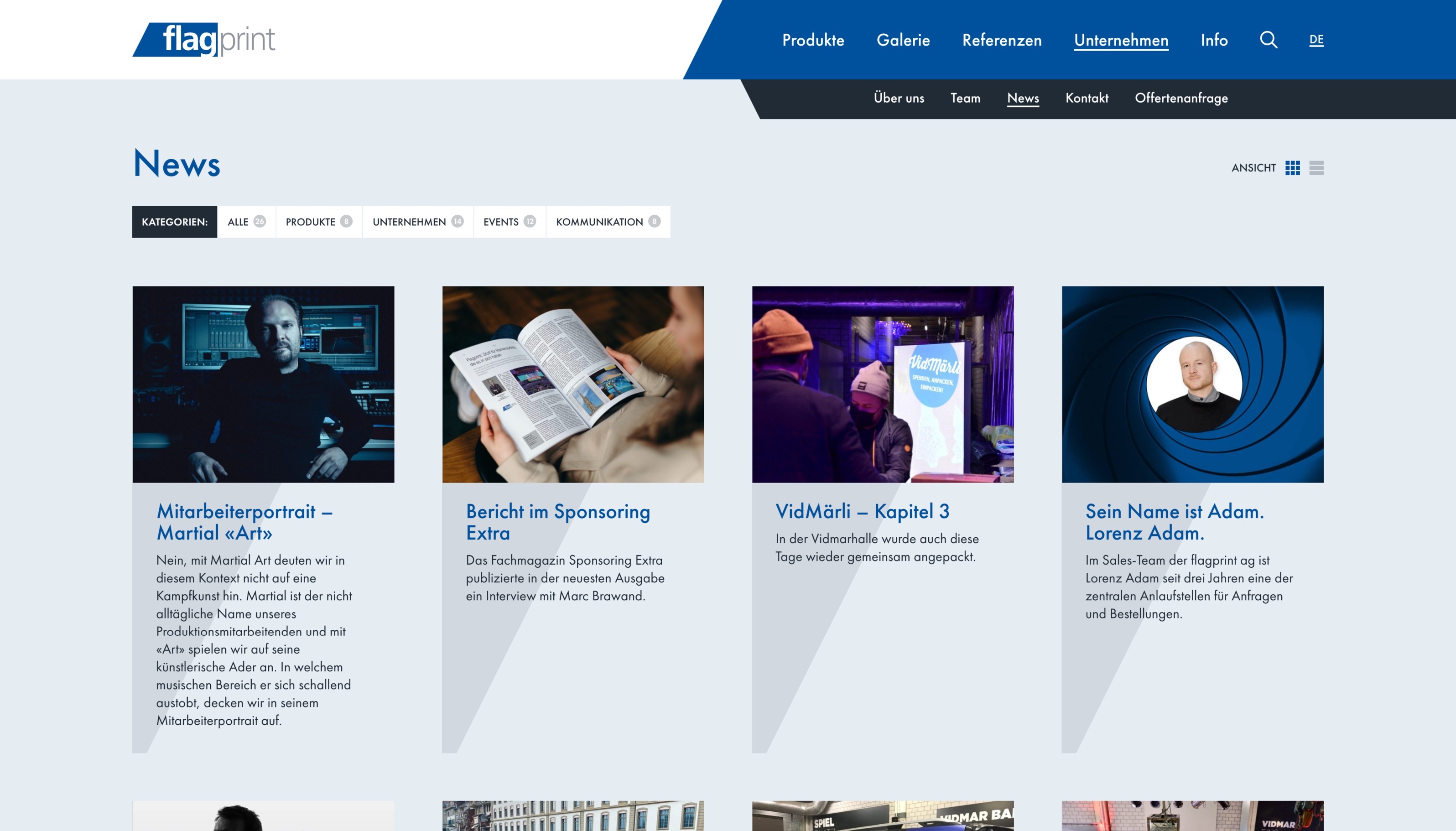 Erfahren Sie aktuelle News von & über uns _ Flagprint AG Erfahren Sie aktuelle News von & über uns _ Flagprint AG