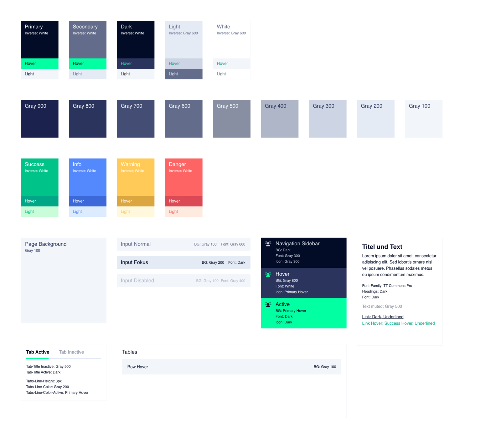 Bootstrap Color Palette