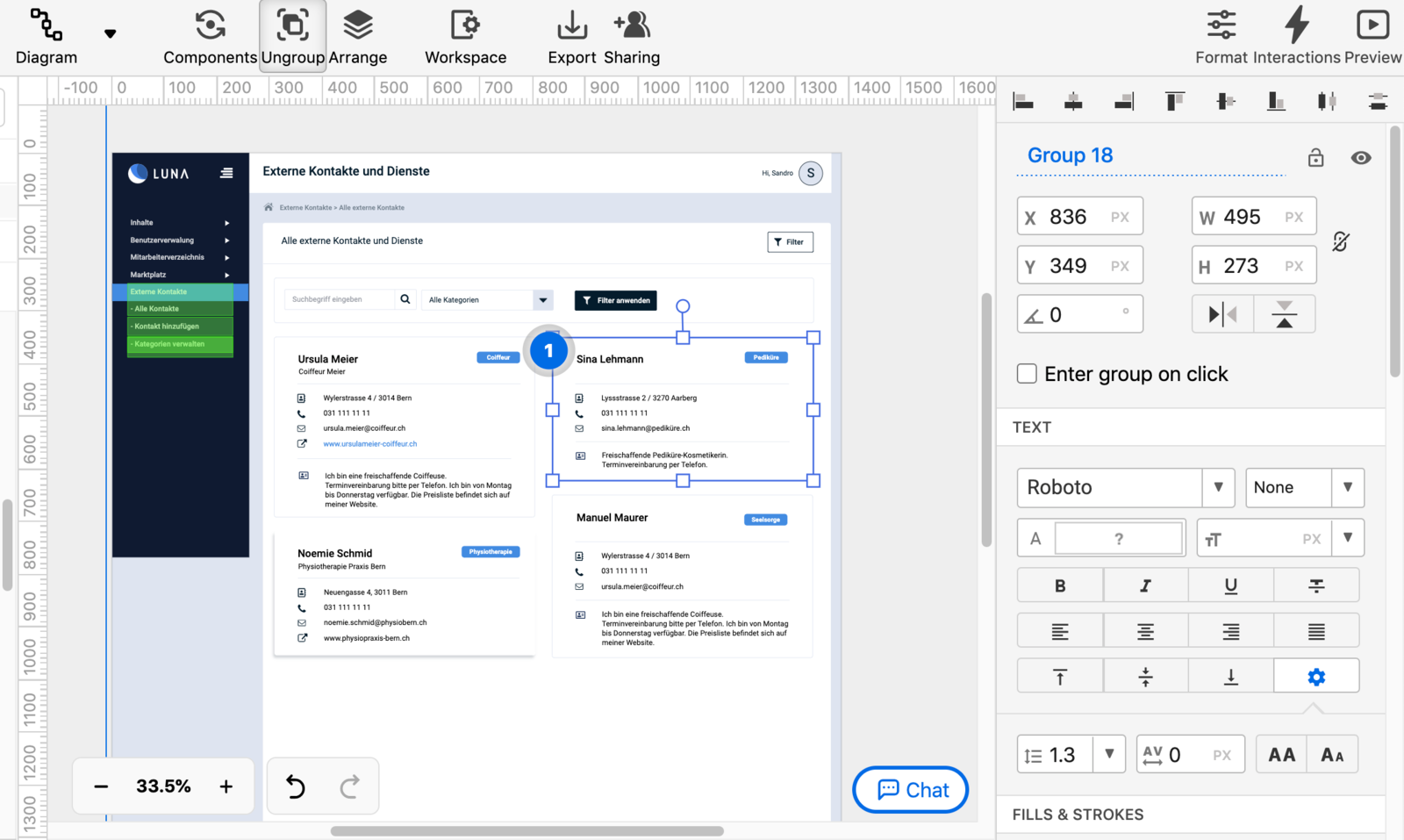 Beispiel Mockup Tool